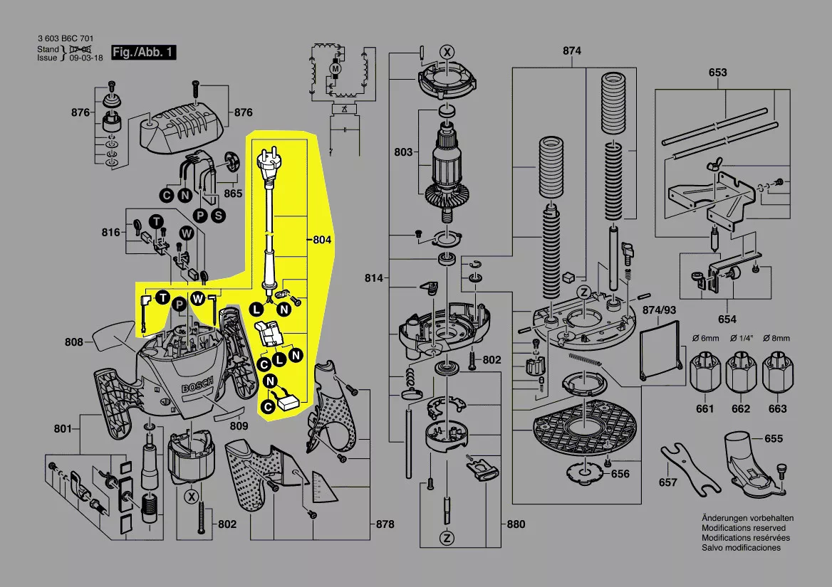 Interrupteur réf. 1 619 PB2 930 Bosch